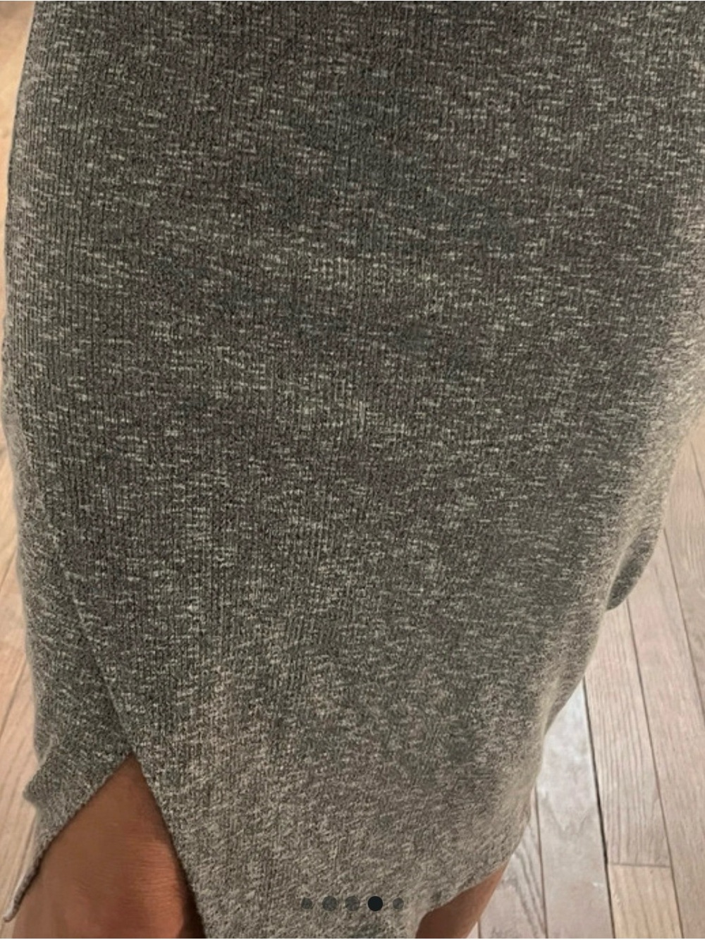Women’s Gray Pencil Skirt elastic waist